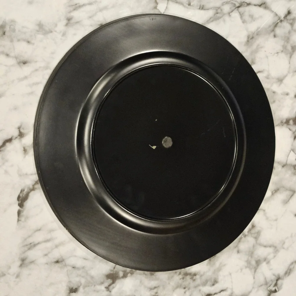 Plastic Gold Charger Plates Set of 2  13
